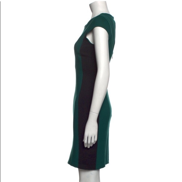 Intermix green black colorblock midi dress - Picture 3 of 9